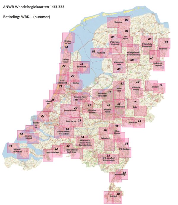 WRK-31 Walcheren, Zuid-Beveland | ANWB wandelkaart 1:33.333 9789018046651  ANWB Wandelregiokaarten 1:33.333  Wandelkaarten Zeeland