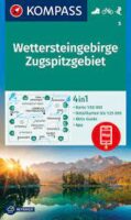 Kompass wandelkaart KP-5 Wettersteingebirge, Zugspitze 9783991212171  Kompass Wandelkaarten Kompass Oberbayern  Wandelkaarten Beierse Alpen