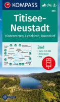 Kompass wandelkaart KP-893 Titisee/Neustadt 1:25.000 9783991215660  Kompass Wandelkaarten Kompass Zwarte Woud  Wandelkaarten Zwarte Woud