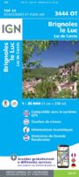 wandelkaart 3444OT Brignoles, Le Luc 1:25.000 9782758552390  IGN IGN 25 Côte-d'Azur, Var  Wandelkaarten Côte d’Azur