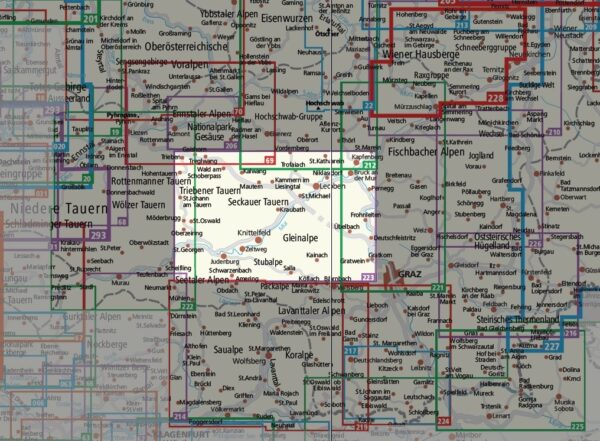 Kompass wandelkaart KP-223   Sölktäler - Rottenmanner Tauern - Seckauer Alpen 1:50.000 9783991214397  Kompass Wandelkaarten Kompass Oostenrijk  Wandelkaarten Salzburger Land & Stiermarken