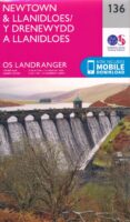 LR-136  Newtown, Llanidloes | topografische wandelkaart 9780319263815  Ordnance Survey Landranger Maps 1:50.000  Wandelkaarten Noord-Wales, Anglesey, Snowdonia