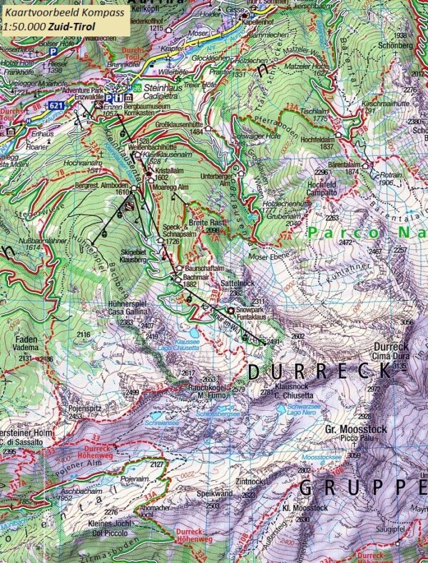 Kompass wandelkaart KP-53 Meran/Merano 1:50.000 9783991541943  Kompass Wandelkaarten KP50 Zuid-Tirol, Dolomieten  Wandelkaarten Zuid-Tirol, Dolomieten