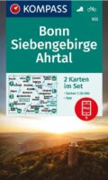 Kompass wandelkaart KP-822  Bonn, Siebengebirge, Ahrtal | set van 2 wandelkaarten 9783991219996  Kompass Wandelkaarten Kompass Nordrhein-Westfalen  Wandelkaarten Aken, Keulen en Bonn