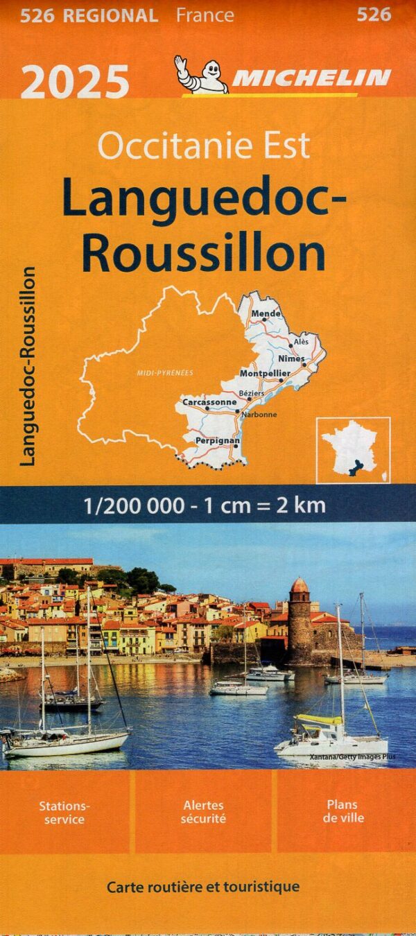 526 Languedoc-Roussillon | Michelin  wegenkaart, autokaart 1:200.000 9782067264830  Michelin Regionale kaarten  Landkaarten en wegenkaarten Cevennen, Languedoc