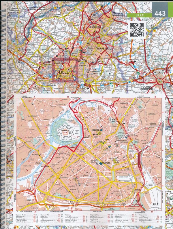 Frankrijk Wegenatlas 1/200.000 spiraalband 2025 / Michelin 9782067265172  Michelin Wegenatlassen  Wegenatlassen Frankrijk