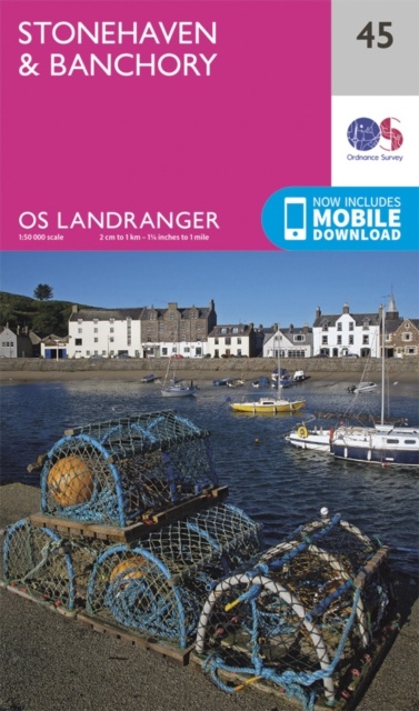 LR-045  Stonehaven, Banchory | topografische wandelkaart 9780319261439  Ordnance Survey Landranger Maps 1:50.000  Wandelkaarten de Schotse Hooglanden (ten noorden van Glasgow / Edinburgh)