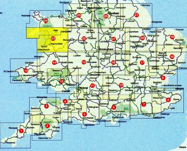 CCG23 Mid-Wales North Cycle Map 1:110.000 9781900623421  Cycle City Guides / Sustrans   Fietskaarten Noord-Wales, Anglesey, Snowdonia