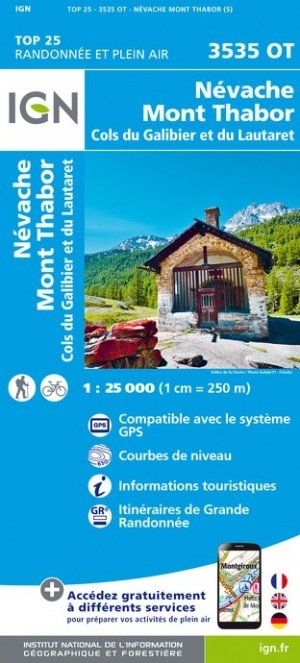 wandelkaart 3535OT Névache, Mont Thabor 1:25.000 9782758545668  IGN IGN 25 Franse Alpen/ zuidhelft  Wandelkaarten Haute-Provence, Verdon, Var