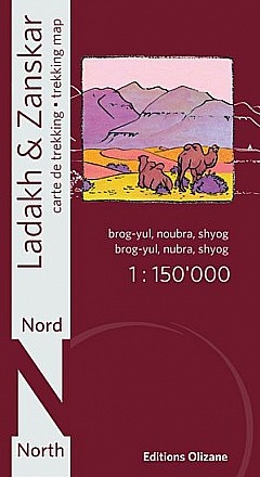 Ladakh & Zanskar North 1:150.000 9782880864125  Olizane   Landkaarten en wegenkaarten Indiase Himalaya