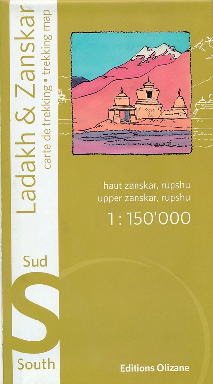 Ladakh & Zanskar South 1:150.000 9782880864149  Olizane   Landkaarten en wegenkaarten Indiase Himalaya