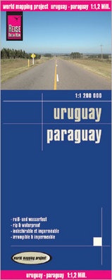 Uruguay,Paraguay | landkaart, wegenkaart 1:1.200.000 9783831773749  Reise Know-How Verlag WMP, World Mapping Project  Landkaarten en wegenkaarten Paraguay, Uruguay