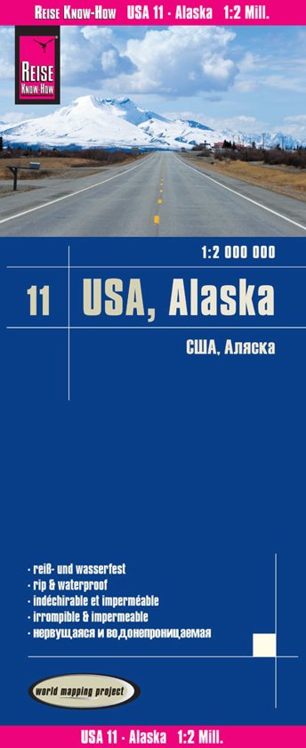 USA-11 Alaska landkaart, wegenkaart 1:2.000.000 9783831774043  Reise Know-How Verlag WMP, World Mapping Project  Landkaarten en wegenkaarten Alaska