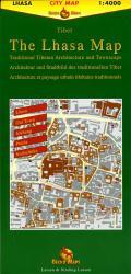 The Lhasa Map | stadsplattegrond 1:4000 9783906593098  Gecko Maps   Stadsplattegronden Tibet