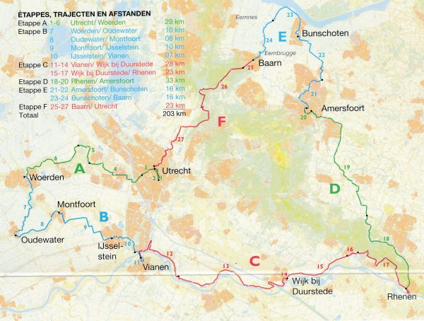 De Utrechtse Elfsteden Fietstocht 9789058819772  Buijten & Schipperheijn meerdaagse fietsroutes (NL)  Fietsgidsen, Meerdaagse fietsvakanties Utrecht